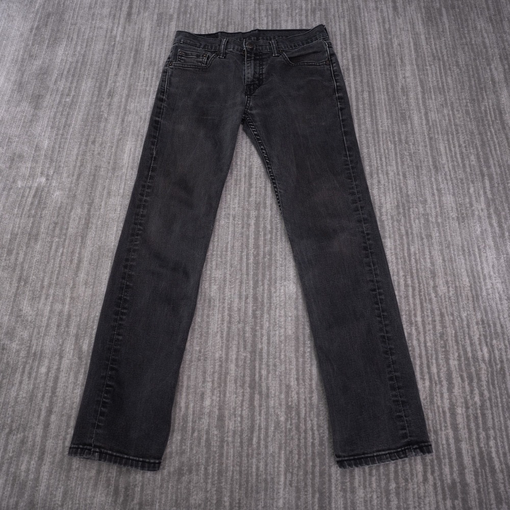 Levis 511 Slim Fit Jeans Mens 30x30 FIT 28X28 Black Washed Denim Pants